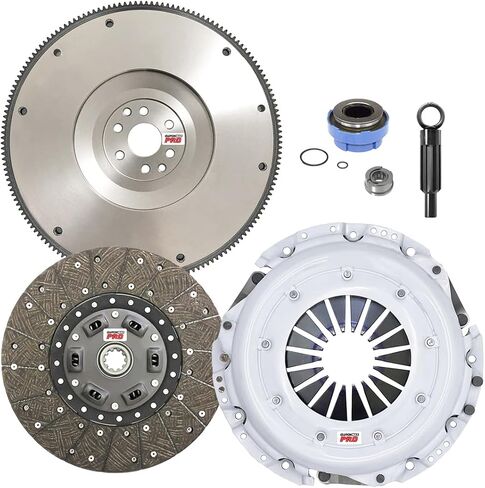 ClutchMaxPRO 11" Performance Stage 1 Clutch Kit with Flywheel with Slave Cylinder Compatible with 1997-2008 Ford F150 Pickup Truck STX XL XLT 4.2 V6 Motorcraft (CP07543HDWS-FW167731-ST1) in Saudi Arabia