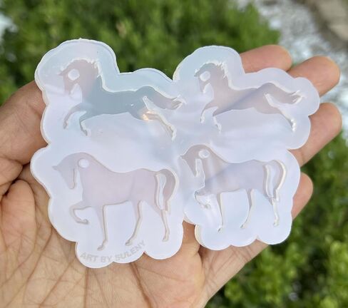 Horse Mold - Resin Molds - Mold for Jewelry Making - Earrings Molds - Horses Silicone Mold - Mold for Epoxy Resin - Animal Molds - Horses in Saudi Arabia