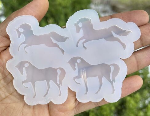 Horse Mold - Resin Molds - Mold for Jewelry Making - Earrings Molds - Horses Silicone Mold - Mold for Epoxy Resin - Animal Molds - Horses in Saudi Arabia