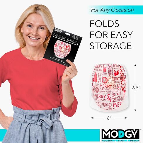 فوانيس مضيئة من MODGY، حاملات شموع عيد الميلاد مع شموع LED عائمة عديمة اللهب، ديكور داخلي وخارجي لحفلات العطلات، المنزل، النوافذ، والأرفف، قطعة مركزية للطاولة، 4 عبوات، دعها تثلج in Saudi Arabia
