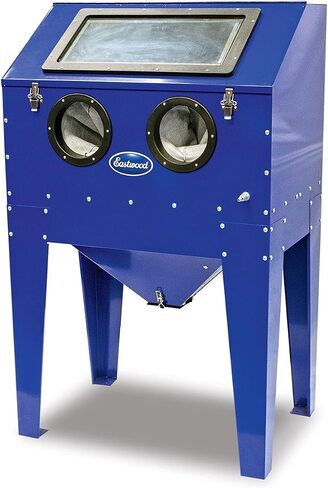 Eastwood B20 Benchtop الكشط Media Media Bead Bird Graint Gun مع نصائح قابلة للاستبدال | الأبعاد الداخلية: 22 "Wide X 18" Deep X 12 "High in Saudi Arabia