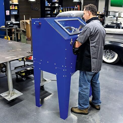 Eastwood B20 Benchtop الكشط Media Media Bead Bird Graint Gun مع نصائح قابلة للاستبدال | الأبعاد الداخلية: 22 "Wide X 18" Deep X 12 "High in Saudi Arabia