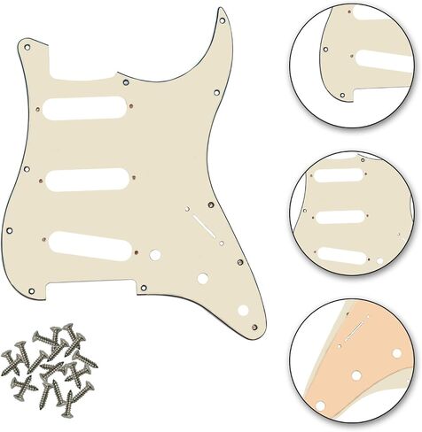 Bass Pickguard Bass 4 Strings Guitar Scratch Plate 13 Holes for PB Bass Without Truss Rod Hole Style,Black 3Ply in Saudi Arabia