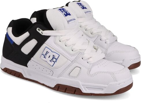 DC Men's Stag Causal Skate Shoe, RED/White/Blue, 6 in Saudi Arabia