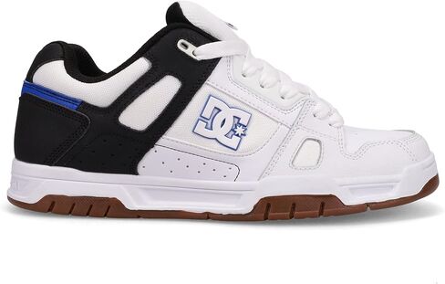 DC Men's Stag Causal Skate Shoe, RED/White/Blue, 6 in Saudi Arabia