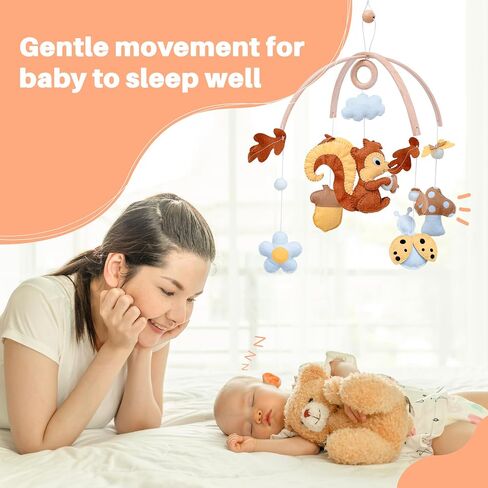 Wooden Baby Crib Mobile Arm, 31 Inch, Solid Beech Wood, 360° Rotatable, Whale Design, Adjustable, Anti-Slip, Mobile Hanger for Crib, Nursery Decor for Boys & Girls, Gift Accessories in Saudi Arabia