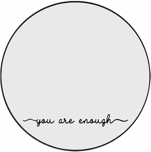ZLKAPT You Are Enough 18"x2.3" Mirror Affirmation Vinyl Decal,Self Love Teens Room Positivity Quotes Mirror Decal (White) in Saudi Arabia