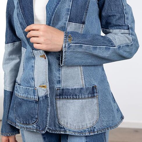 Wrangler Women's Lainey Wilson Patchwork Blazer in Saudi Arabia