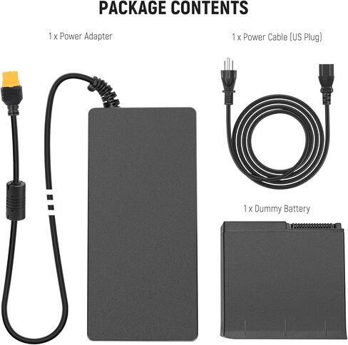 NEEWER Q6 Dummy Battery Kit for Q6 Outdoor Flash Strobe Speedlight with AC Power Adapter & Cable (US Plug), 33.6V 20A Replacement for NB-Q6 Battery, Intelligent Safety Protection, 16.4ft Length, NT-Q6 in Kuwait