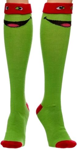 Bioworld Teenage Mutant Ninja Turtles Donatello Knee High Socks with Mask in Kuwait