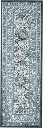 GarveeHome Provence 5x7 Area Rugs, Botanical Grove Sage Green Vintage Cottagecore Non-Slip Washable Rug for Living Room Bedroom Nursery Kitchen Low-Pile Retro Carpet in Saudi Arabia