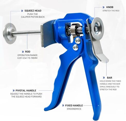 Brake Pad Spreader, Heavy Duty Brake Caliper Compression Tool, Brake Piston Compressor Tool for Automotive Brake Pad Replacement in Saudi Arabia