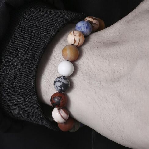 Chakra Bracelets for Women Healing Stone Bracelet Beaded Bracelet Yoga Balance Energy Essential Oil Anxiety Relief Jewelry Gifts trendy fashion in Saudi Arabia
