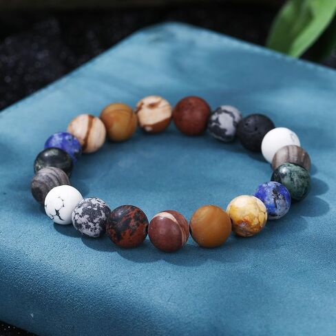 Chakra Bracelets for Women Healing Stone Bracelet Beaded Bracelet Yoga Balance Energy Essential Oil Anxiety Relief Jewelry Gifts trendy fashion in Saudi Arabia