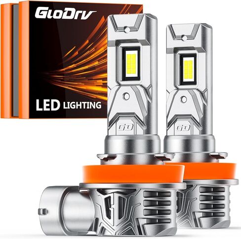 [2025 Upgraded] H11/H9/H8 Bulbs, [Super Bright] 24000LM 600% Brighter Real 1:1 Mini Size H11 Fog Light Bulbs, 6000K Cool White, Quick Install No Adapter Needed, Pack of 2 in Kuwait