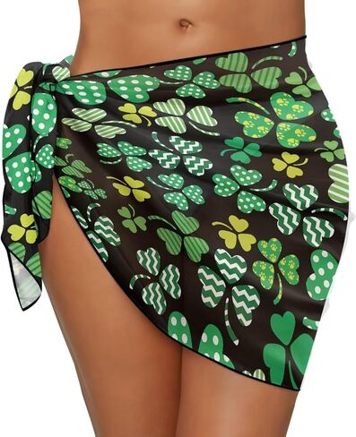 Women Short Sarongs Cover Up Beach Wrap Sheer for Swimwear Bikini Wrap Dress Chiffon Summer Beach Sarong in Saudi Arabia