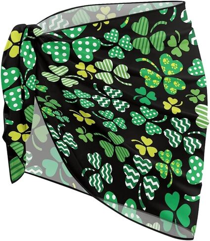 Women Short Sarongs Cover Up Beach Wrap Sheer for Swimwear Bikini Wrap Dress Chiffon Summer Beach Sarong in Saudi Arabia
