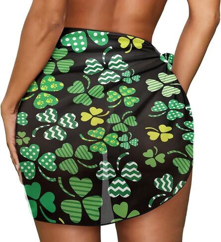 Women Short Sarongs Cover Up Beach Wrap Sheer for Swimwear Bikini Wrap Dress Chiffon Summer Beach Sarong in Saudi Arabia