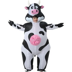 Inflatable Costume Adult, Funny Cow Costume, Air Blow up Cow Suit for Men and Women, Great for Halloween Party in Kuwait