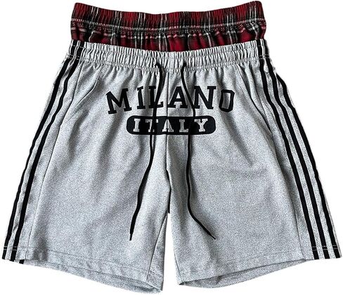 Men's Y2K Graphic Track Shorts Polka Dots High Waisted Street Basketball Shorts in Saudi Arabia