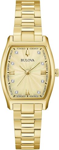 Bulova Ladies Quartz Dress Classic Watch, Silver-Tone Stainless Steel Bracelet, Silver-White Dial Style: 96P232 in Kuwait