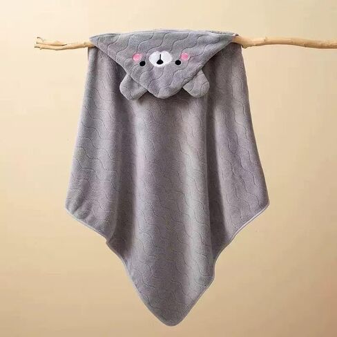 Toddler Towels Hooded Kids Bath Towel Unisex Toallas para Bebe 2-Pack 27.5"X55" Thick Ultra Absorbent Soft Baby Towels with Hood Beach Towel Bathrobe for Children, Infant, Newborn in Kuwait