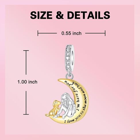 Bow Charm 925 Sterling Silver Charms Fits Women's Charm Bracelet and Necklace Bead Jewelry Gifts for Sister in Saudi Arabia