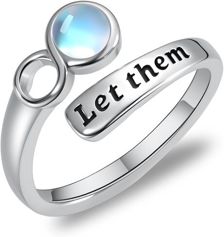 Just Breathe Ring 925 Sterling Silver Just Breathe Open Rings Jewelry Gifts for Women in Saudi Arabia