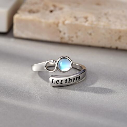 Just Breathe Ring 925 Sterling Silver Just Breathe Open Rings Jewelry Gifts for Women in Saudi Arabia