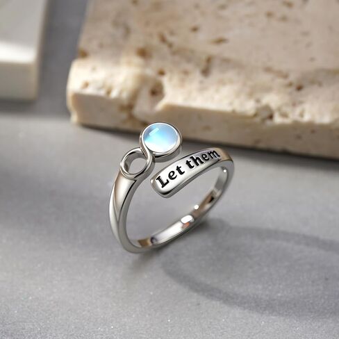 Just Breathe Ring 925 Sterling Silver Just Breathe Open Rings Jewelry Gifts for Women in Saudi Arabia