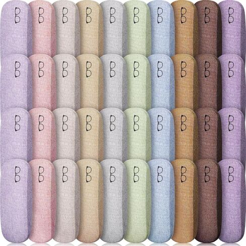 Kanayu 20/40 Pcs Hard Shell Glasses Case Bulk Linen Fabrics Protective Eyeglasses Case Eye Glasses Sunglasses Protector in Saudi Arabia