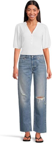 بنطلون جينز Madewell Dean سهل الارتداء للنساء من Nickelsville Wash in Saudi Arabia