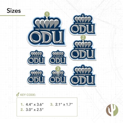 Desert Cactus Old University University University Odu Monarchs Vinyl Lexals Laptop Gater Bottle Scrapbook T3 (Type 3-1) in Saudi Arabia