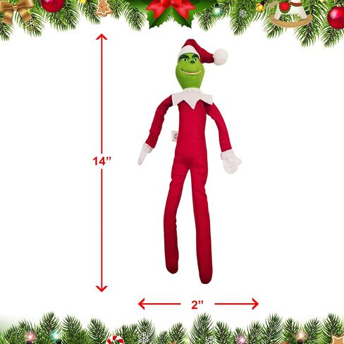 Creepy Hockey Masked Horror Elf Decoration 35cm – Handmade Horror-Inspired Ornament for Christmas, Halloween & Holiday Party Décor – Spooky Collectible with Sinister Expression in Saudi Arabia