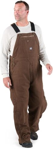 Berne Men's Heartland Insulated Washed Traditional Duck Bib Overall in Saudi Arabia
