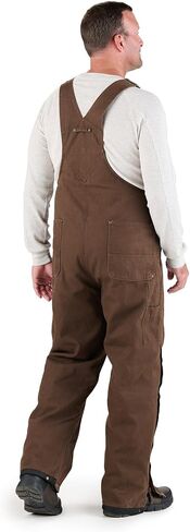 Berne Men's Heartland Insulated Washed Traditional Duck Bib Overall in Saudi Arabia