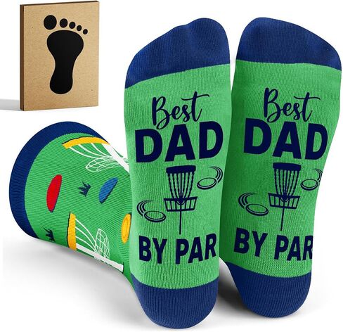 VICRAZY Disc Golf Socks For Men – Funny Disc Golf Gifts, Frisbee Accessories For Players, Stocking Stuffers For Men, Christmas Gifts Ideas, Unique Presents For Him, Disc Golf Socks in Saudi Arabia