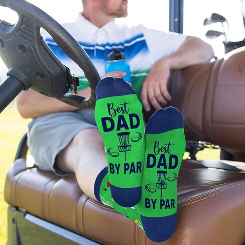 VICRAZY Disc Golf Socks For Men – Funny Disc Golf Gifts, Frisbee Accessories For Players, Stocking Stuffers For Men, Christmas Gifts Ideas, Unique Presents For Him, Disc Golf Socks in Saudi Arabia