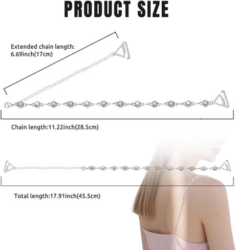 أشرطة حمالة كتف كريستال حجر الراين واللؤلؤ، زوج واحد من أحزمة الملابس الداخلية القابلة للتعديل، أشرطة حمالة صدر مضادة للانزلاق، سلسلة كتف حمالة صدر فستان الزفاف، مجوهرات الجسم النسائية in Kuwait