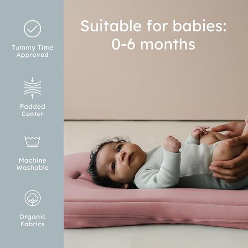 منحنى كرسي الأطفال Snuggle Me® (0-6 أشهر) - قطن عضوي فاخر مع قلب إسفنجي، غطاء قابل للغسل في الغسالة، كرسي أطفال ناعم للغاية وجيد التهوية مع حقيبة سفر (30 بوصة × 20 بوصة × 1.9 بوصة) - خشب البتولا in Kuwait