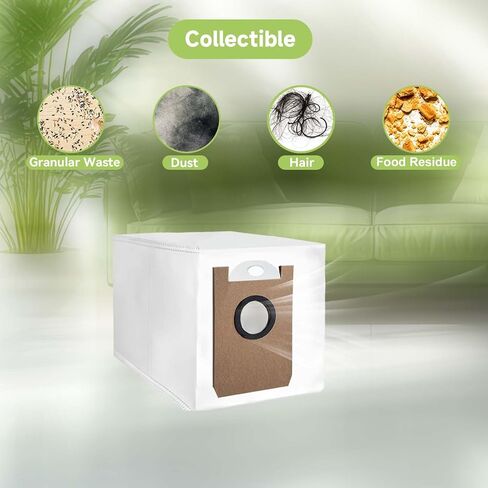 أكياس الفراغ T20 لـ Airrobo T20+/T25+ قطع غيار بديل روبوت الفراغ ، أكياس غبار كبيرة يمكن التخلص منها (6 حزم) in Kuwait