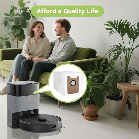 أكياس الفراغ T20 لـ Airrobo T20+/T25+ قطع غيار بديل روبوت الفراغ ، أكياس غبار كبيرة يمكن التخلص منها (6 حزم) in Kuwait