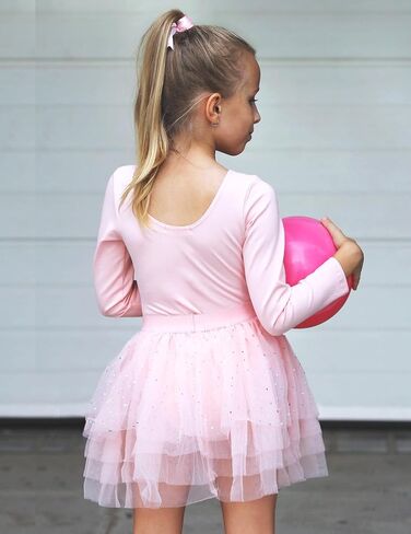 Zaclotre Toddler Girls Ballet Ballet مع أزياء رقص Ballerina ذات الأكمام الطويلة in Saudi Arabia