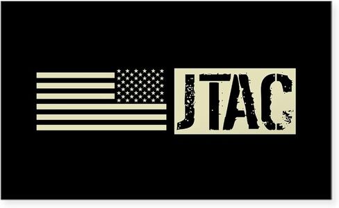 CafePress U.S. Air Force: JTAC (Black Fl Rectangle Bumper Sticker Car Decal in Saudi Arabia