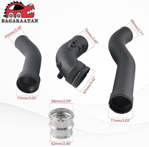 Intercooler Charge Pipe Kit Compatible with 2014-2018 B58 3.0L M240i 340i 440i F20/F30/F32/F36 Turbo Cooling Intake Charge Pipe Kit in Kuwait
