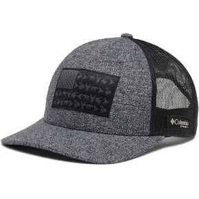 كولومبيا للجنسين PHG Game Flag Mesh Snap Back، الصحراء/الأخضر الفائض/علم الصيد، مقاس واحد in Kuwait
