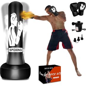 Freestanding 70" Heavy Punching Bag – Boxing Bag for Training, Kickboxing, MMA, Fitness – Great for Adults & Teen Beginners in Kuwait