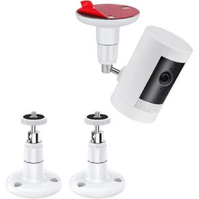 XNNHMW 2 Pack Adjustable Security Wall Mount for Ring Camera&Stick Up Cam Battery,Indoor Outdoor Mount Bracket for Arlo HD/2/3/4,Ceiling Mount Kit for Plug-in HD Security Cam,VHB Adhesive or Screw in Kuwait