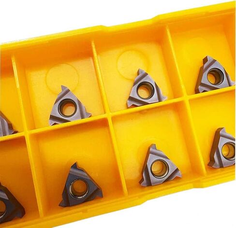 zouzmin Lathe Threading Inserts 11ER AG60 + 11IR AG60 Carbide Inserts for External Thread/Internal Thread Turning Tool Holders for for Stainless Steel and Iron,20pcs… in Saudi Arabia