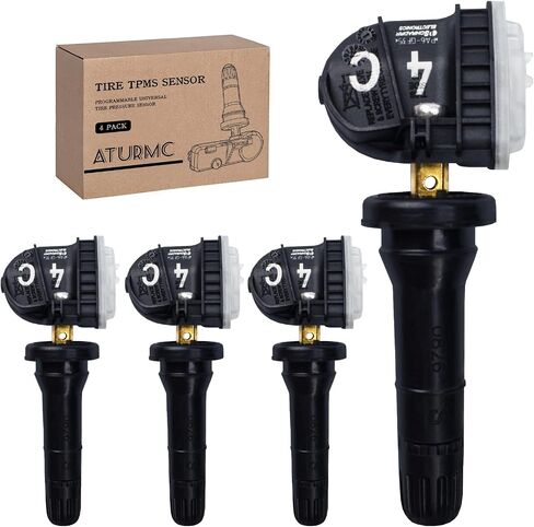 مجموعة من 4 مستشعر مراقبة ضغط الإطارات TPMS 315 ميجاهرتز متوافق مع Toyota 2020-2021 4 Speedmasters 2019-2021 Corolla OEM-Replaces# 4260712040 in Kuwait